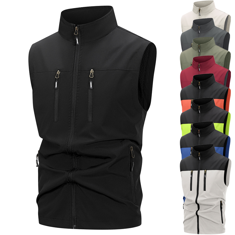 Outdoor Sport Winter Jacket - Men's Lightweight Softshell Vest with Zipper