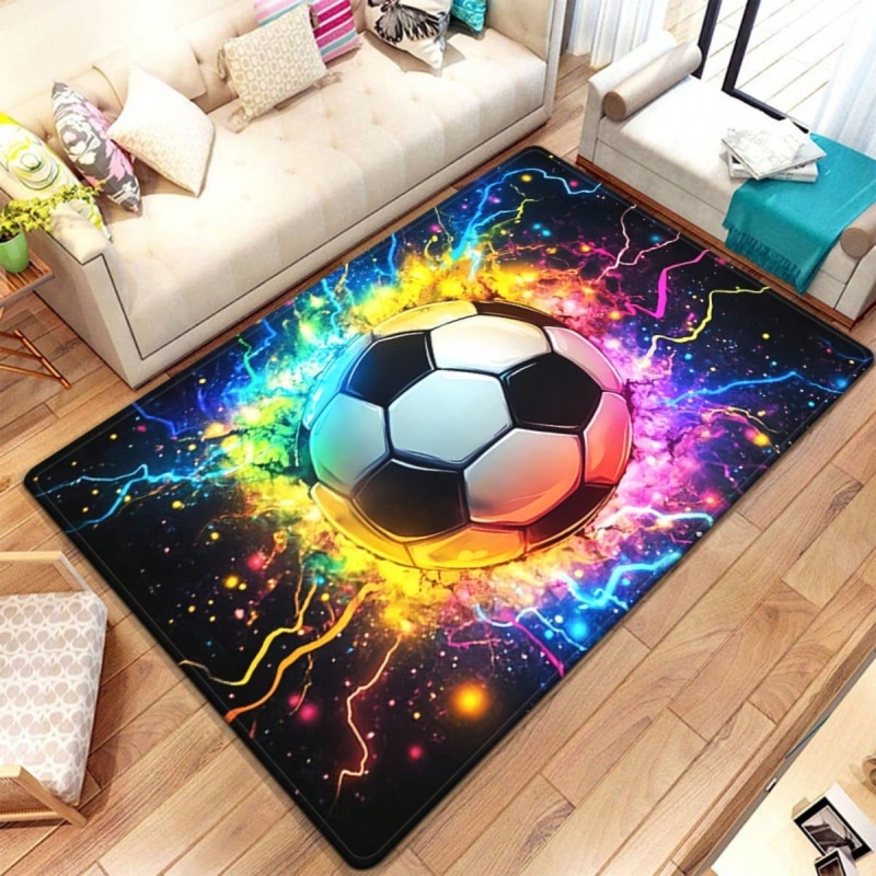Colorful Graffiti Splash Footb - Outdoor Sport Background recension och pris