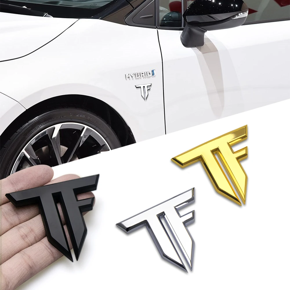 1pc 3D Metal TF Emblem Badge C - Outdoor Sport Logo recension och pris