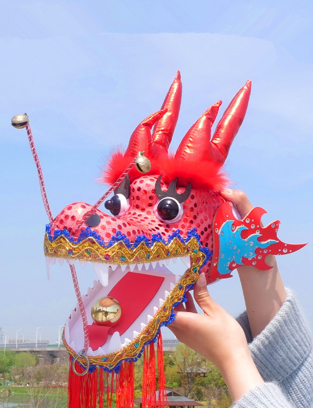 Chinese Dragon Dance Props Fun - Outdoor Sport Festival recension och pris