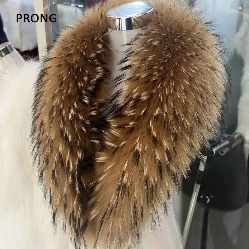 Natural Raccoon Fur Collar Rea - Outdoor Sport Winter Jacket recension och pris