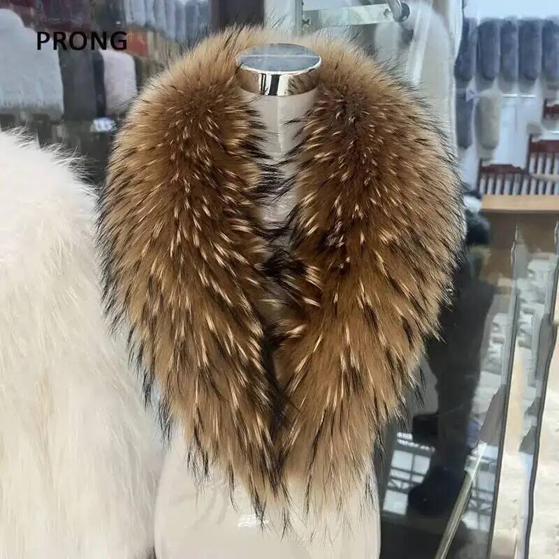 Natural Raccoon Fur Collar Rea - Outdoor Sport Winter Jacket recension och pris