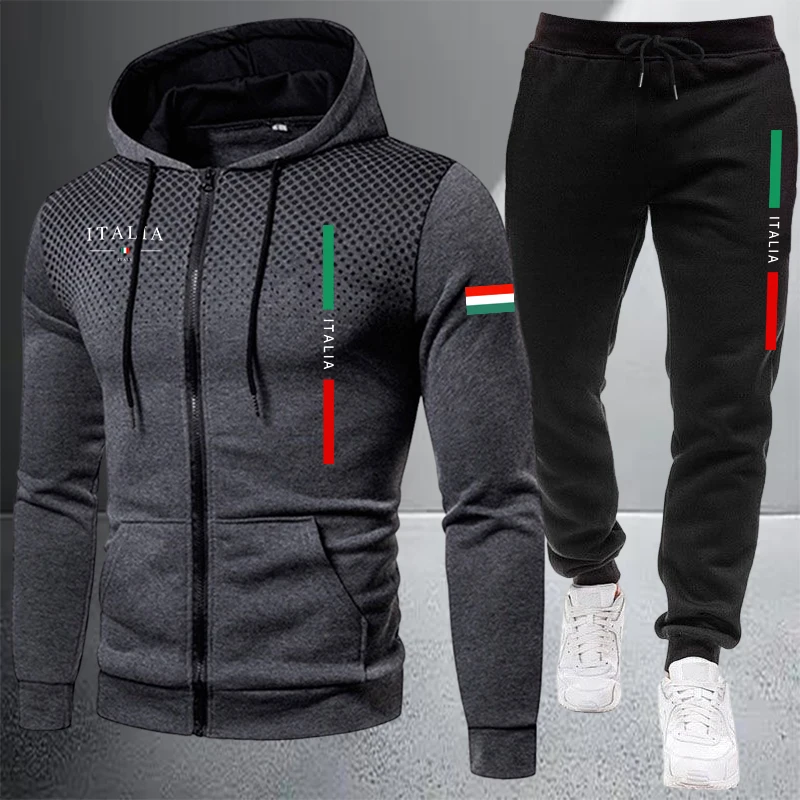 Men's Tracksuit Casual Zip Hoo - Outdoor Sport Winter Jacket recension och pris