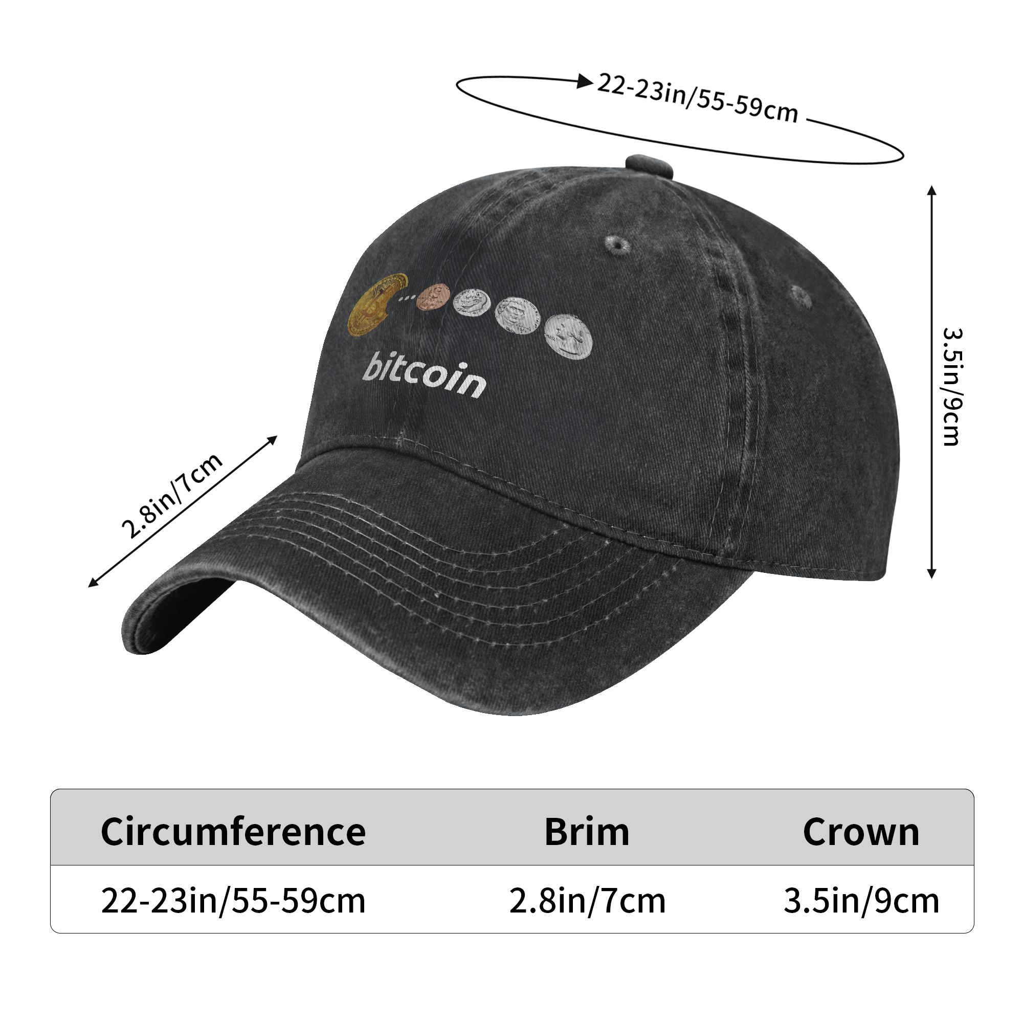 Bitcoin Sun Baseball Cap  y2k  - Outdoor Sport Ideas recension och pris