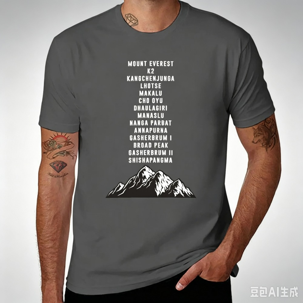 Mountain Peaks List Print Men  - Outdoor Sports List recension och pris