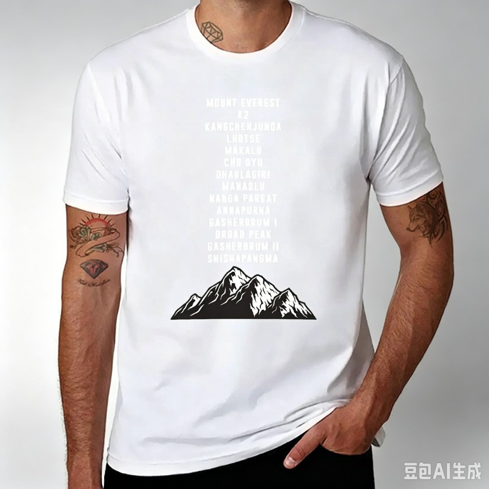 Mountain Peaks List Print Men  - Outdoor Sports List recension och pris
