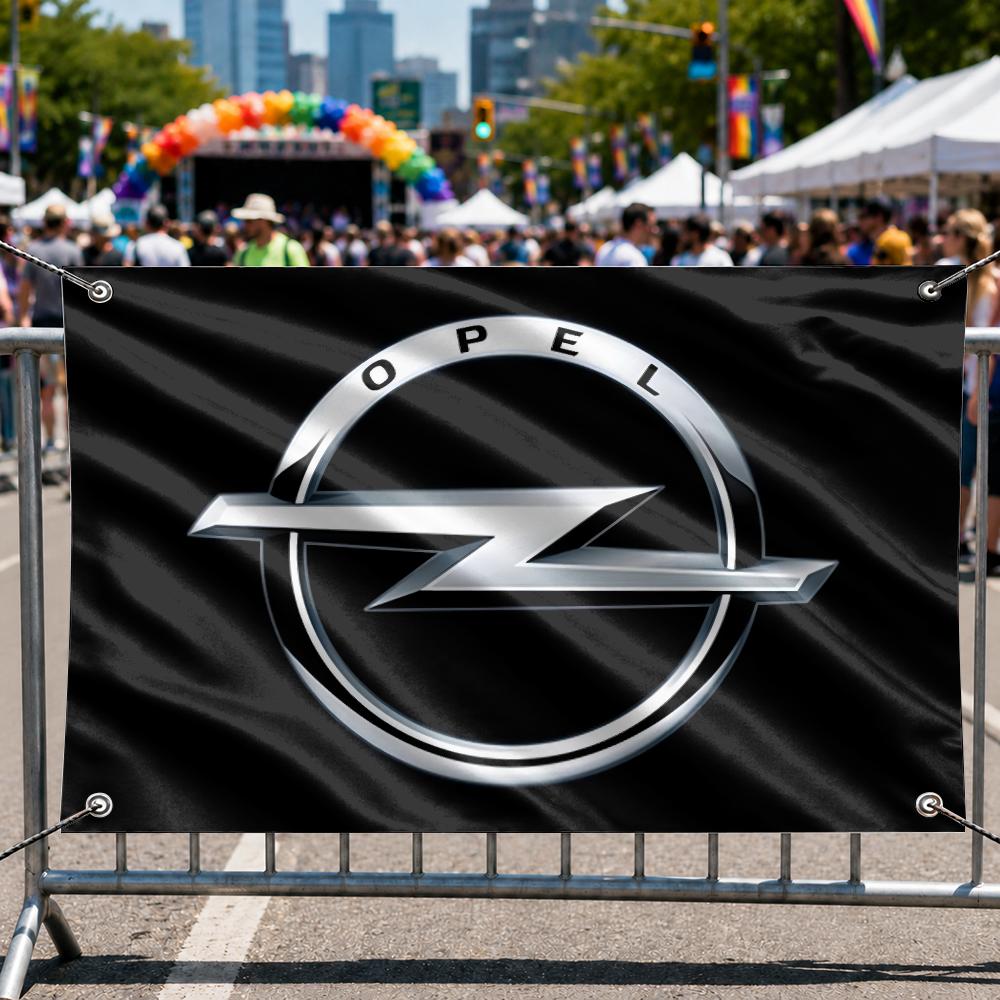 O-Opels Motor Sport Metal Logo - Outdoor Sport Background recension och pris