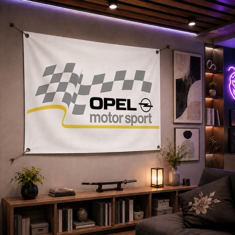 O-Opels Motor Sport Metal Logo - Outdoor Sport Background recension och pris